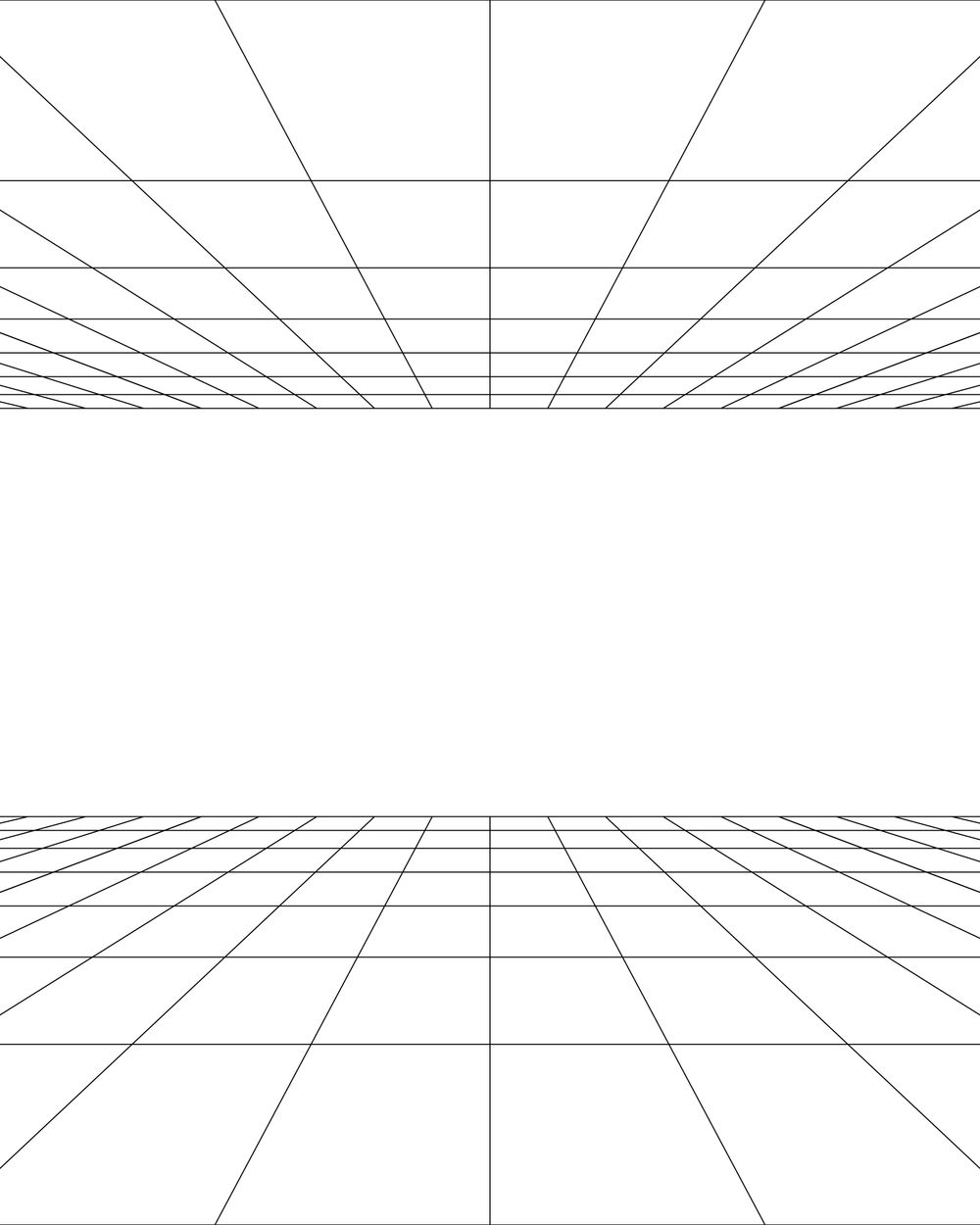 Symbolbild: 3D-Perspektivraster, weitere Variante